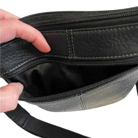 Coach Black Pebbled Leather Crossbody Bag - Picture 11 of 16